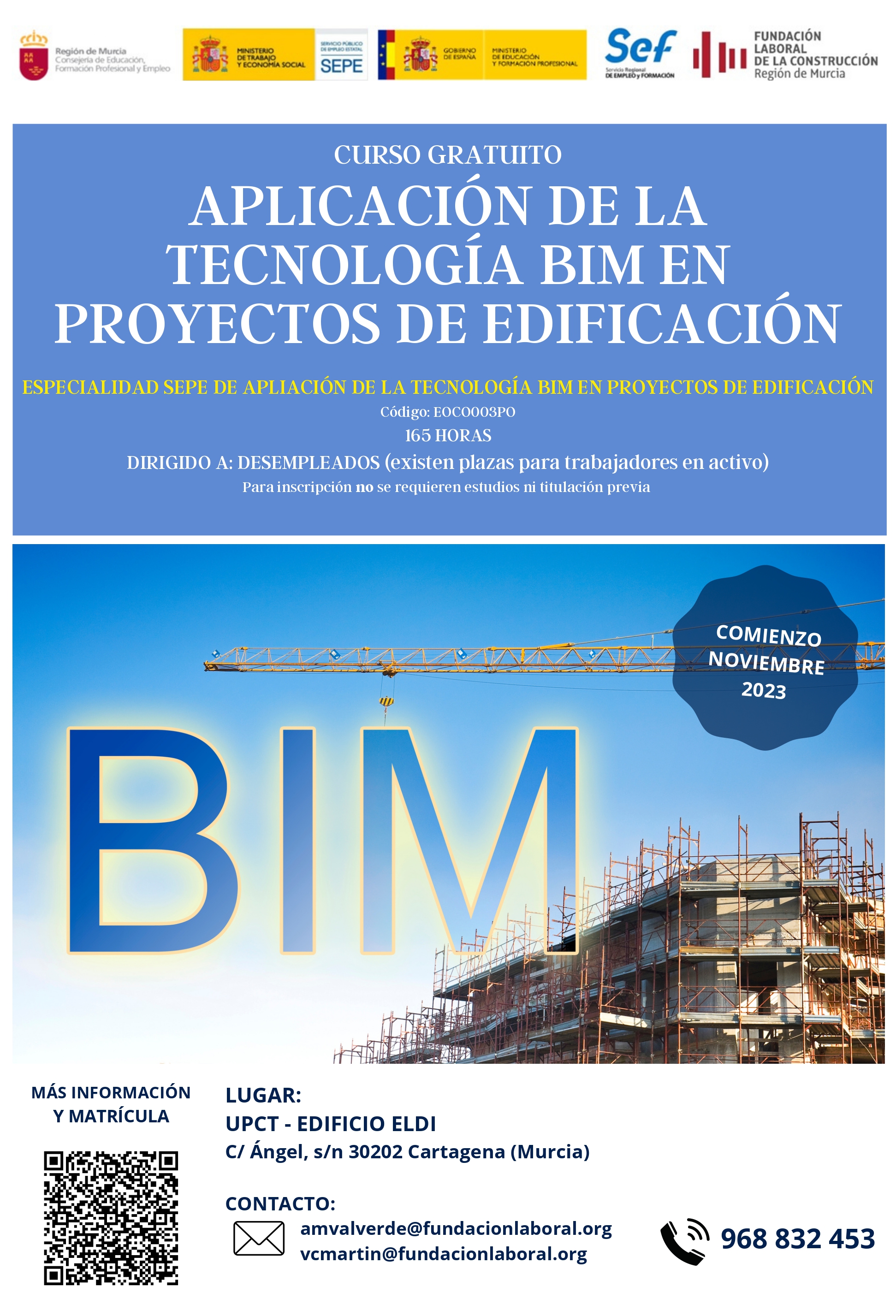 Imagen La Fundación Laboral de la Construcción lanza un nuevo curso sobre metodología BIM  100% subvencionado