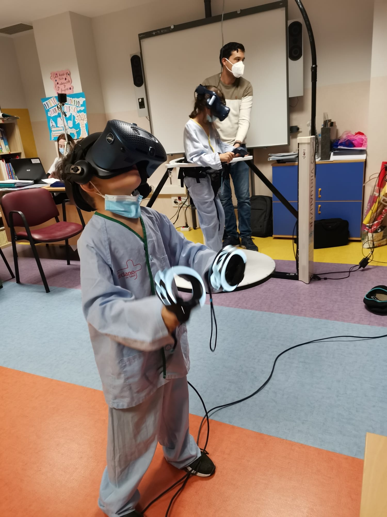 Imagen Experiencias de realidad inmersiva en un nuevo taller de Ingeniosanos en La Arrixaca